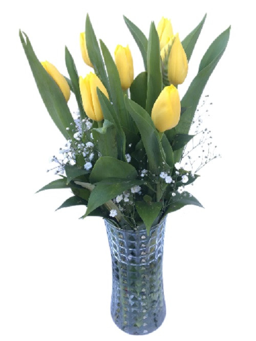 7 Adet Sari Lale Arajmani Ankara Cicek Bahcem