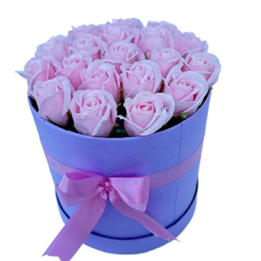 Solmayan Güzellik: 19'lu İthal Yapay Pembe Gül Aranjmanı