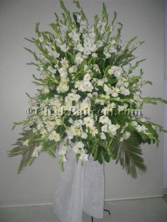 Beyaz Melek Düğün Nişan Açiliş Ferforje Aranjmani 