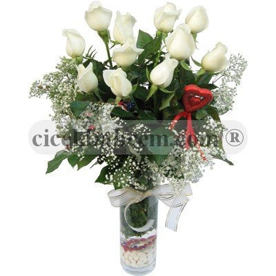 Beyaz Gül Aranjmanı GLP101