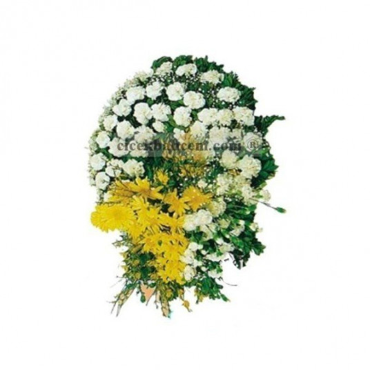 Beyaz Sarı Renkte Mozele Çelenkleri