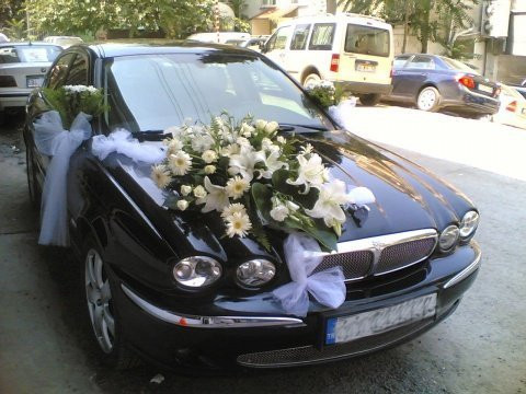 Gelin Arabası Süslemesi Beyaz Masumiyet