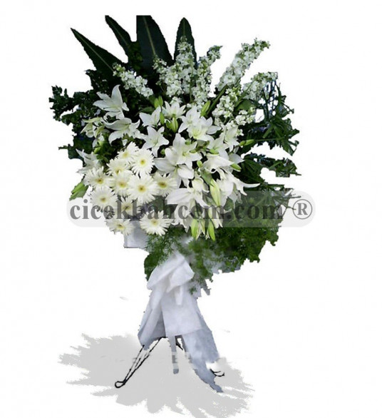 Nikah ve Düğünler İçin Beyaz Lilyum, Gerbera, Şebboy Ferforje