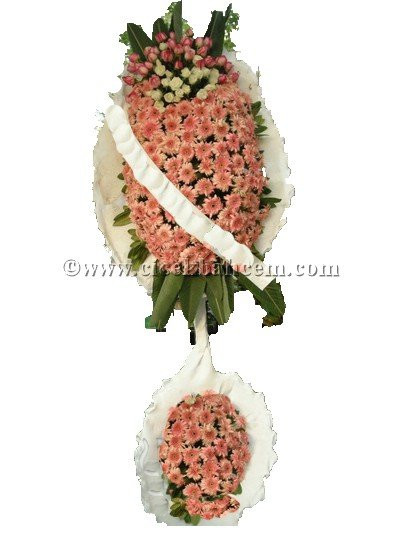 Ayaklı Sepet :Pembe Gül, Gerbera Tasarımı Düğün, Nikah ve Açılış Sepeti - cicekbahcem.com