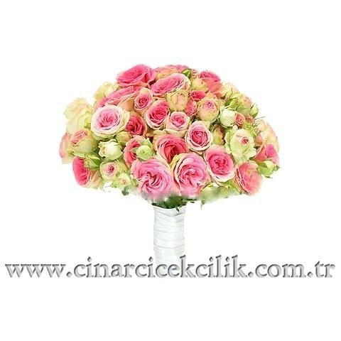 Şakayık Çiçekleri İle Hazırlanmış Gelin Buketi