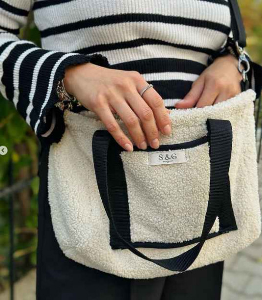 Teddy Kumaş Tote Bag Model