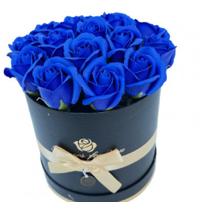 15'li İthal Yapay Mavi Gül Aranjmanı