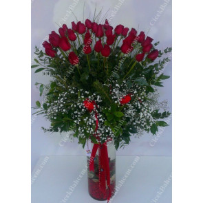 Kalbimin Yarısı' 29 Adet Kırmızı Gül