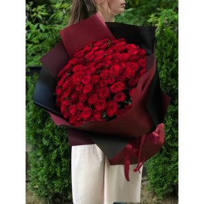 101 Adet Kırmızı Gül Buketi - Ankara Aynı Gün Teslimat