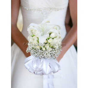 Beyaz Masum Gelin Buketi