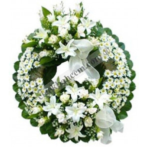 Beyaz Kır Çiçeklerinden Hazırlanmış Cenaze Çelekleri