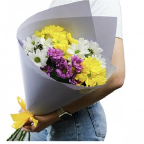 Blooming Love Mixed Chrysanthemum Arrangement