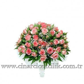 Çardak Güllerden Hazırlanmış Gelin Eli Buketi 