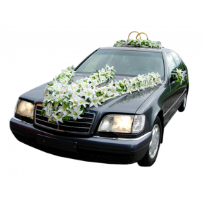 Gelin Arabası Süslemesi Lilyum Çiçekleri