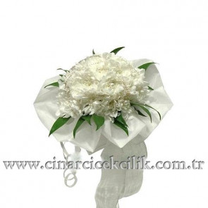 Beyaz Kasımpatı Çiçekleri, Şahane Gelin Buketi