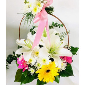 Kır Çiçegi Çiçek Sepeti