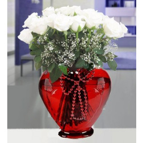 Sen Bir Tanesin '' 15 Adet Beyaz Gül''