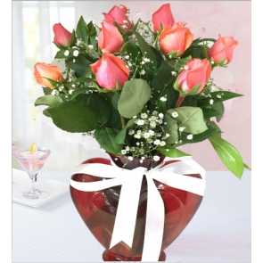 Kalp Vazoda 9 Gül, Muhteşem ™ 