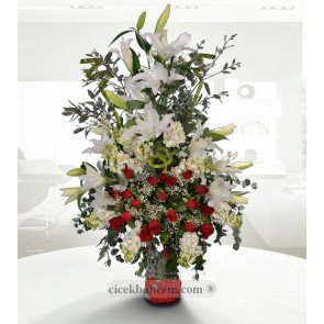 Kokulu Şebboy ve Kır Çiçekleri Aranjmanı