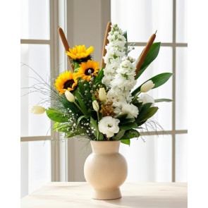 Stone Vase Design  Özel Taş Vazoda Çiçek Tasarımı