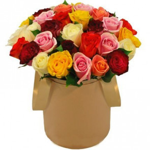 Kutu İçersinde Karışık Gül