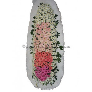 Ayaklı Sepet : Gelin Duvağı Gerbera Çiçekleri Tasarlanmış Düğün, Nikah ve Açılış Sepeti