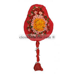 Kırmızı, Pembe Gerberalı Düğün, Nikah, Nişan, Açılış Çiçekleri Gönder