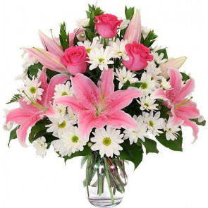 Gönlüm Sende - Pembe Lilyum & Gül