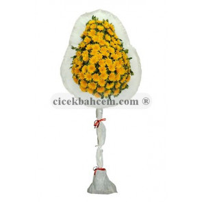 Sarı Renkte Gerbera Çiçekleri İle Nikah /Düğün Açılış Sepeti