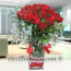 21 Adet Kırmızı Gül Aranjmanı 
