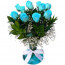 11 Adet Mavi Gül Aranjmanı