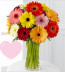 Renklerin Dansı Renkli Gerbera Papatya Aranjmanı